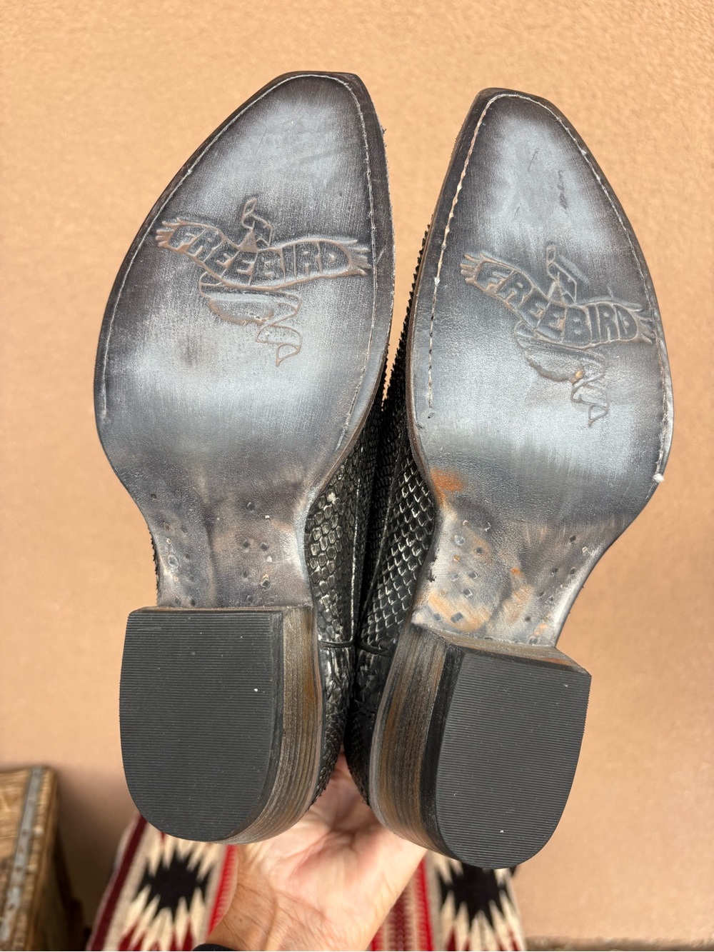 Freebird by Steven Black/Grey Python Western Boot - Picture 10 of 13